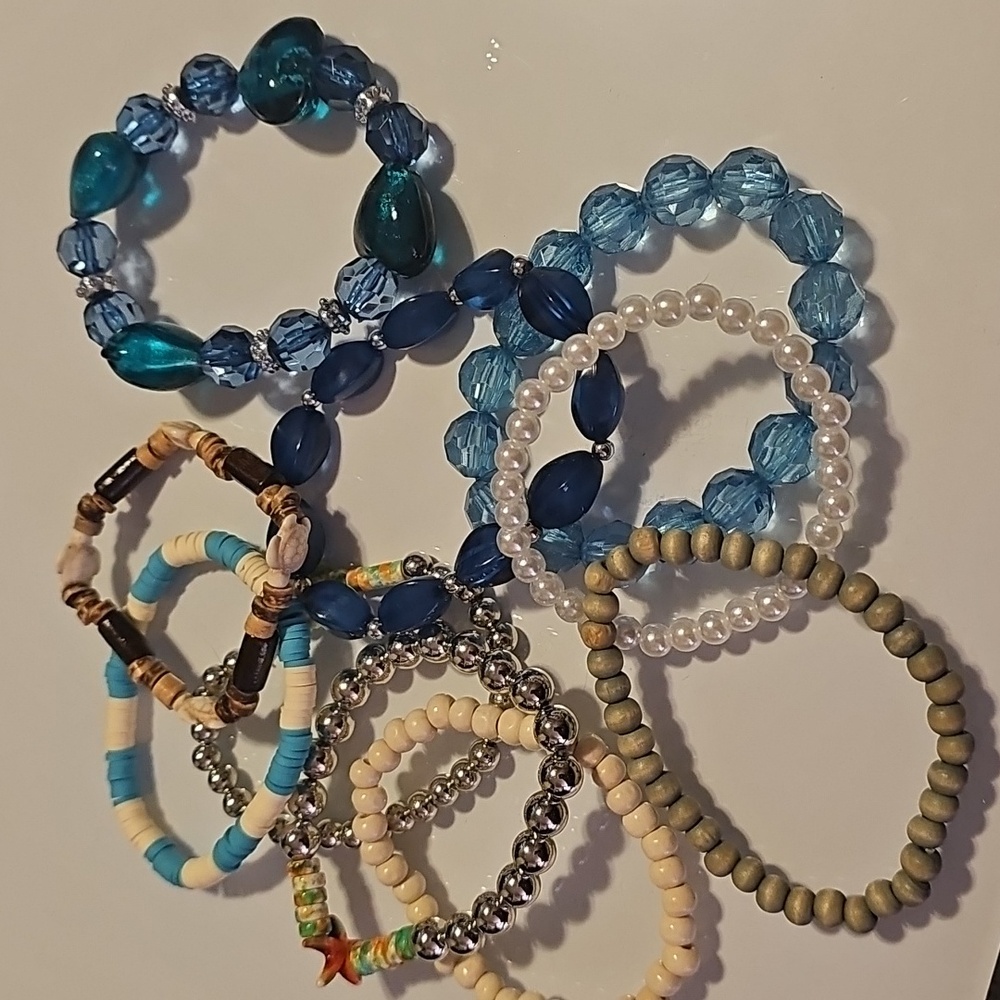 Colorful Beaded Bracelet Set